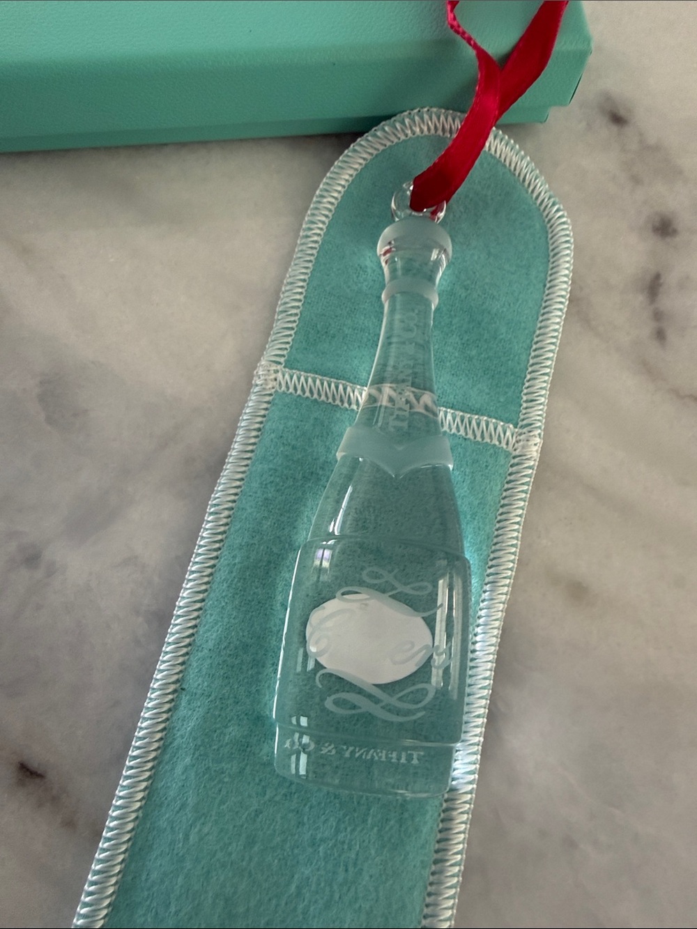 Tiffany & Co. Champagne crystal Christmas ornament - Picture 4 of 9